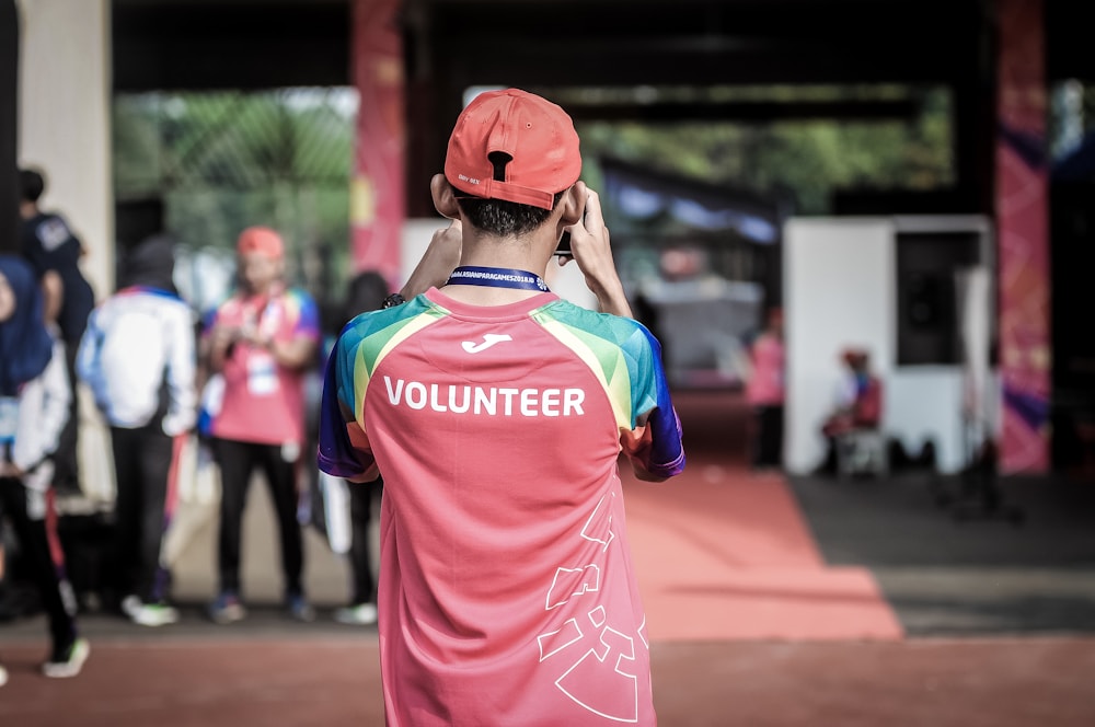 Hands meeting in the middle as a volunteer team