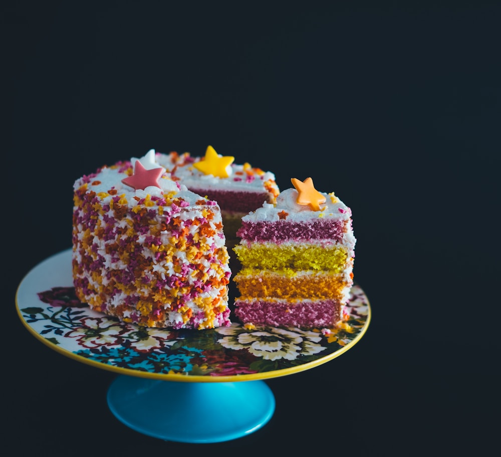 A colourful birthday cake